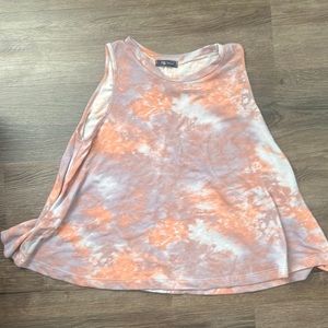 NWOT Cropped KLD Tie Dye Swing Tank